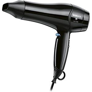 Valera, Excel 1800 561.19Y, Asciugacapelli Professionale, Phon Leggero, con Resistenza a Onda Security, 6 Livelli di Temperatura/Flusso d'Aria, Funzione Aria Fredda, Risparmio Energetico, 1800W, Nero