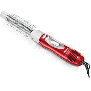 Valera Styler ad aria calda Turbo Style 1000 Tourmaline 603.01B, con due spazzole e un ugello per asciugacapelli, 1000 watt, colore rosso