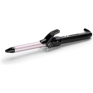 BaByliss C319E Defined Curls - Ferro Arriccia Capelli, Satin Touch, 10 livelli di temperatura fino a 180° C, Nero/Rosa, Diametro 19 mm