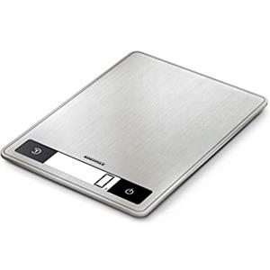 Soehnle Page Profi 200 Bilancia pesa alimenti digitale, Bilancia da cucina da 1 g a 15 kg compatta ed elegante, Bilancia cucina digitale, grigio