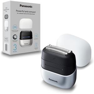 Panasonic ES-ACM3BW503 Serie 700 Rasoio Compatto a 3 Lame, Rasoio Elettrico Wet & Dry per Uomo, Sensore per la Barba, Impermeabile IPX7, Ricarica USB-C, Adattatore di Alimentazione USB AC, Bianco