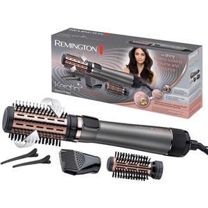 Remington Spazzola rotante per capelli, Asciugacapelli, 1000 W, Setole Morbide (40/50 mm), 2 Velocità e Temp, Rivestimento in Ceramica con Cheratina e Olio di Mandorle, Keratin Protect AS8811