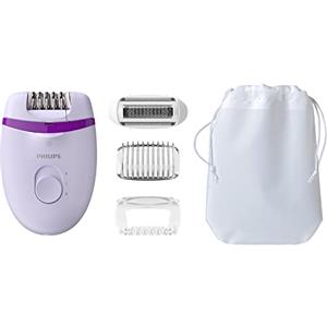 Philips Bre275/30 Satinelle Essential Epilatore Elettrico Compatto, 4 Accessori, ‎23.9 x 12.6 x 3.7 cm; 340 grammi