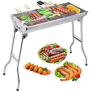 Uten Barbecue Griglia a Carbone Professionale per 5-10 Persone, Barbecue Carbone Barbecue Pieghevole per BBQ, Utensile BBQ Grill, Giardino Terrazza Campeggio Picnic