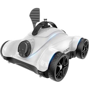 WYBOT Robot Piscina con 3 Funzioni di Temporizzazione (1/2/3H), Aspiratore per Piscina con Pulizia Efficiente 18m³/H, Pulitore Automatico per Piscine Fuori Terra Fino a 60㎡