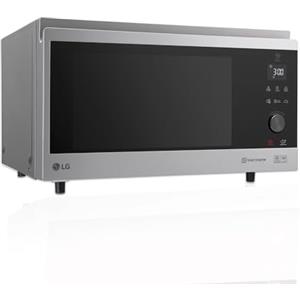 LG MJ3965ACS Forno Microonde Smart Inverter Combinato e Ventilato con Cottura a Vapore, 39 Litri, 1100 W, Programmi Automatici, 5 Livelli di Potenza, Piatto Microonde Crispy Incluso - Inox