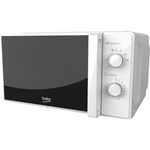 Beko - MOC20100WFB - Forno a Microonde, 5 Livelli Potenza, 20 Litri, 700 W, Libera Installazione, Timer 30 min - Bianco, 45,2 x 32,5 x h26,2 cm