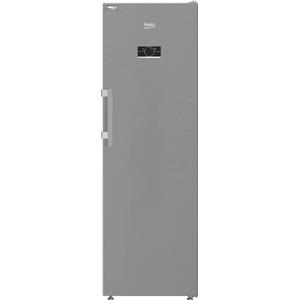 BEKO - B5RMLNE444HX - Frigorifero Monoporta, Total NO FROST, Classe E, Inox, Display Touch, 381 litri, AeroFlow, Harvest Fresh, Dimensioni: HxLxP: 186,5x60x71, porta bottiglie