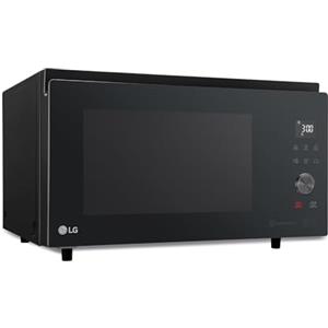 LG MJ3965BPS Forno Microonde Smart Inverter Combinato e Ventilato con Doppio Grill, 39 Litri, 1350 W, Programmi Automatici, 5 Livelli di Potenza, Piatto Microonde Crispy Incluso - Nero Fumè