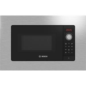 Bosch BEL623MS3, Microonde da incasso, Programmi automatici di cottura, Display LED rosso, Apertura laterale a sinistra, Grill, Illuminazione LED, Acciaio