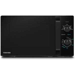 Toshiba MW2-MM20P(BK) - Forni a microonde standard, 20 Litri, 800 W, 5 livelli di potenza con pratica funzione di scongelamento, illuminazione a LED interno/Nero