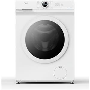 Midea MF10EW90B Lavatrice Slim Carica Frontale, 9 kg, 1400 Giri, Classe A, Vapore, Motore BLDC, Programma Rapido, Varie Temperature dell'Acqua, White