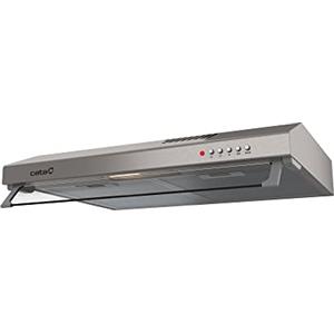 CATA LF-2060 X Cappa da cucina Pannello di controllo meccanico 3 livelli di estrazione Illuminazione a LED E-14 Motore extra silenzioso Classe energetica C 64cm