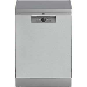 Beko - BDFN26441XC - Lavastoviglie Beyond a Libera Installazione, 14 Coperti, Funzione Antibatterica HygieneIntense+ - Pearl Inox, 59,8 x 60 x h85 cm