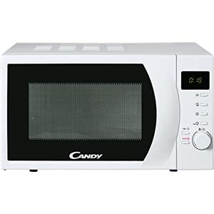 Candy CMW2070DW Microonde con Display Elettronico e 1 manopola, Funzione Scongelamento, 6 Livelli di Potenza, 13 Programmi, 20 Litri, Libera Installazione, 45,2x33,5x26,2 cm, Bianco