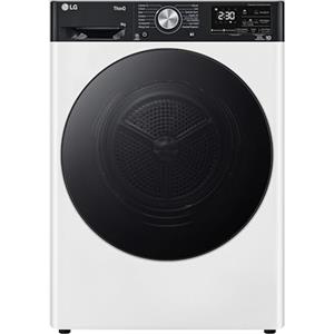 LG RH90V9LVEN Asciugatrice Smart a Carica Frontale 9kg, Serie V9, Classe A+++, Condensazione con Pompa di calore DUAL Inverter, Eco Hybrid, Condensatore autopulente, Allergy Care, Wi-Fi, Bianca