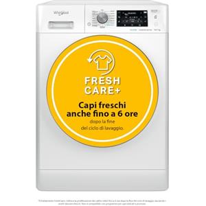 Whirlpool Lavasciuga FRESHCARE 10+7 Kg E 60 cm Centrifuga 1600 giri Vapore FFWDD 107625 WBS IT, Bianco