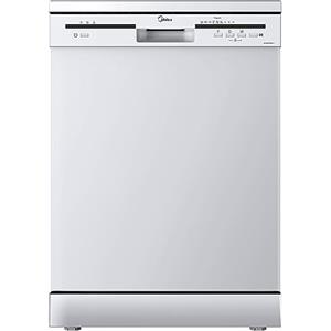 Midea MFD60S121W-IT Lavastoviglie Libera Installazione con 12 coperti, 6 Programmi, Partenza Ritardata, Funzione di Mezzo Carico, 60 cm - Bianco