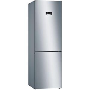 Bosch KGN36MLEB Serie 4, Frigorifero combinato da libera installazione, NoFrost, Sensori Fresh Sense, Perfect Fit, Acciaio, 186 x 60 cm, Versione Esclusiva Amazon