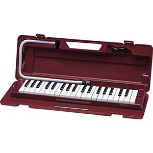 YAMAHA P37D02 Pianica a 37 Tasti, con Astuccio, Rosso Scuro