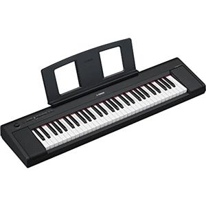 Yamaha NP-15 Piaggero Digital Keyboard - Tastiera Digitale Versatile e Portatile con 61 Tasti Sensibili al Tocco, 15 Voci Strumentali, Leggera e Portatile