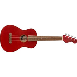 Fender Ukulele Tenore Avalon per Adulti e Bambini, Costruzione in Legno di Tiglio, Tastiera in Noce, Paletta Fender Stratocaster Classica, in Ciliegia