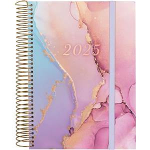 Finocam - Agenda Spirale Design Collection 2025 1 Pagina per Giorno Gennaio 2025 - Dicembre 2025 (12 mesi) Goldy Italiano