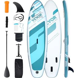 VEVOR Stand Up Paddle Gonfiabile, 323 x 84 x 15 cm PVC SUP Paddleboard con Accessori per Tavola, Borsa per Telefono, Zaino, Kit di Riparazione, Pagaia e Kit di Riparazione