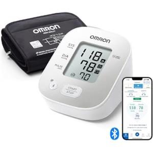 OMRON X2 Smart+ Misuratore di pressione arteriosa da braccio digitale | Bracciale universale (22-42cm) | Bluetooth compatibile con l'app per smartphone | Clinicamente validato