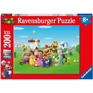 Ravensburger - Puzzle 200 pezzi XXL Super Mario, Idea Regalo per Bambini 8+ Anni, Gioco Educativo e Stimolante