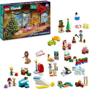 LEGO Friends Calendario dell'Avvento 2024, Giocattolo di Natale con 5 Mini Bamboline, 3 Animali e Accessori, Giochi Sociali per Bambini e Bambine da 6 Anni in su, Idea Regalo Divertente 42637