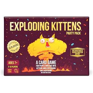 Exploding Kittens Party Pack Card Game by Exploding kittens - Fun Family Games for Adults, Teens & Kids, 2-10 Players, Age 7+, (Edizione Inglese)