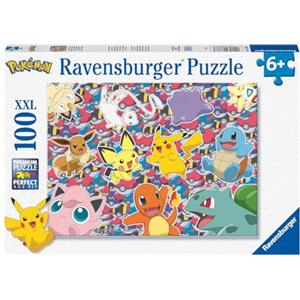 Ravensburger - Puzzle 100 Pezzi XXL Pokémon, Idea Regalo per Bambini 6+ Anni, Gioco Educativo e Stimolante