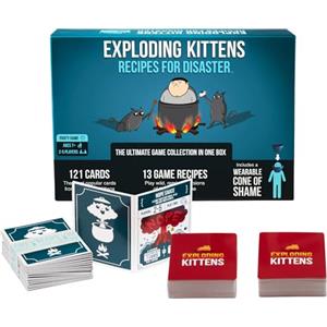 Exploding Kittens Recipes for Disaster Deluxe Game Set by Exploding Kittens - Card Games for Adults Teens & Kids, 2-5 Players, Age: 7+, (Edizione Inglese)