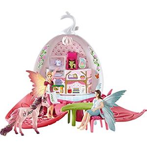 SCHLEICH BAYALA 42526 - Set da gioco con motivo a forma di fata magica e unicorno, 21 pezzi, con casa delle bambole e accessori, motivo: unicorno da 5 a 12 anni