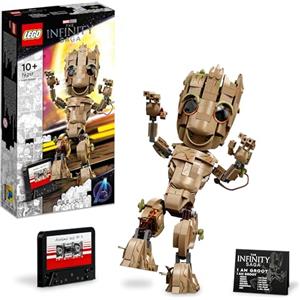 LEGO Marvel Io Sono Groot, Set Costruzioni con Modellino Marvel dei Guardiani della Galassia, Supereroe Giocattolo, Idee Regalo di Compleanno, Giochi Creativi per Bambine e Bambini da 10 Anni 76217