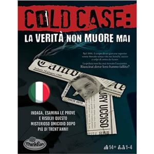 ThinkFun - Cold Case 1: la Verità non Muore Mai, Gioco Investigativo per Tutta la Famiglia, 1-4 Giocatori, Idea Regalo per Adulti e Ragazzi 14+ Anni, Edizione in Italiano