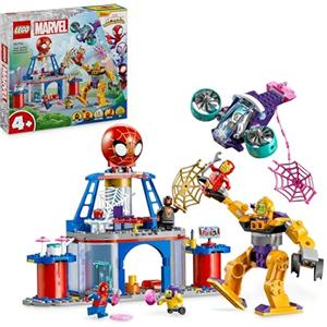 LEGO Marvel Quartier Generale di Team Spidey, Giochi per Bambini e Bambine da 4 Anni con Mech, Veicolo e Supereroi, Idea Regalo per i Fan della serie Disney+ Spidey e i Suoi Fantastici Amici 10794