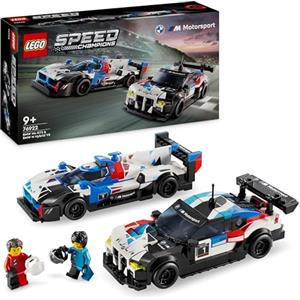 LEGO Speed Champions Auto da Corsa BMW M4 GT3 e BMW M Hybrid V8, Macchine Giocattolo per Bambini da 9 Anni, 2 Modellini da Costruire di Veicoli con 2 Minifigure, Idea Regalo da Esposizione 76922