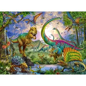 Ravensburger Italy-Nel Regno dei giganti-Dinosauri Puzzle, 200 Pezzi XXL, Multicolore, 12718 4