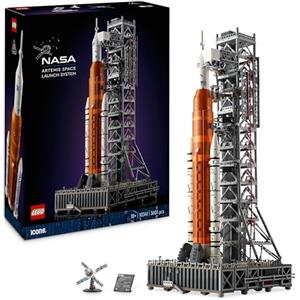 LEGO Icons Sistema di Lancio Spaziale NASA Artemis, Modellino da Costruire di Razzo con Stadi Separabili, Torre di Lancio e Modulo Orion, Idea Regalo da Collezione per Adulti a Tema Spazio 10341