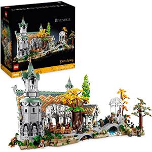 LEGO 10316 Icons Il Signore degli Anelli: Gran Burrone, Costruisci ed Esponi la Valle della Terra di Mezzo, Grande Set Immersivo per Adulti, 15 Minifigure come Frodo e Bilbo Baggins (Esclusiva Amazon)