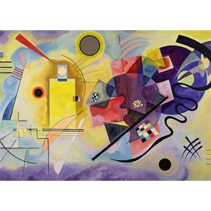 Ravensburger - Kandinsky Jigsaw Puzzle, Wassily Yellow, Red, Blue, 1000 Pieces, Art Jigsaw Puzzle for Adults and Children, Famous Paintings to Exhibit, Gift Idea for Her or Him, 70 x 50 cm