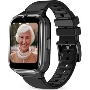 SPC Smartee 4G Senior - Orologio intelligente per anziani con lettere grandi, pulsante SOS, GPS e perimetro di sicurezza, chiamate/videochiamate, ritmo cardiaco e gestione nell'app Smart Clan