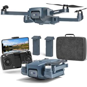 FAKJANK F415 Droni con Telecamera HD 4K Regolabile,Drone con 2 Fotocamera per Adulti,Pieghevole Drone con Brushless Motore per Bambini e Principianti,Drones 5GHz FPV WiFi,Telecomandati Droni con 2 Batterie