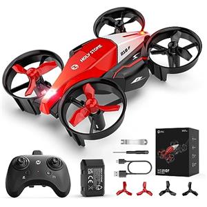 Holy Stone HS210F Mini Drone per Bambini, Quadcopter RC 2 in 1 per Interni con Luci LED, Modalità di Atterraggio e volo, 3D Flip, Batteria Sicura Modulare, Giocattolo Regalo per Ragazzi e Ragazze