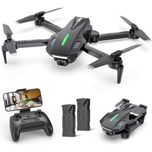 DEERC D70 Mini Drone con 720P HD Telecamera per Bambini Adulti, FPV Quarcottero RC Pieghevole per Ragazzi Ragazze con Modalità Headless, Tap Fly, 360° Flips, Controllo Vocale e Gestuale, 2 Batterie