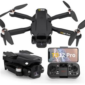 Toladrone Drone con Telecamera 1080P Motore Brushless Mini Droni per Adulti Posizionamento Ottico del Flusso Mantenimento Dell'altitudine Quadcopter RC per Principianti TD12Pro