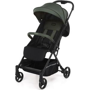 Foppapedretti Passeggino Compatto Voilà, per bambini 0-15 Kg (0-3 anni), Chiusura ad 1 mano, Self-Standing, Schienabile Regolabile, Trasportabile, Porta Oggetti, Telaio in Alluminio, Salvia