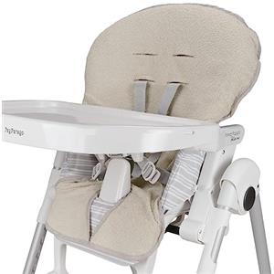 baby idea Babysanity Copri Seggiolone Pappa Universale in Morbida Spugna di Cotone Dona al Tuo Seggiolone Pappa una sensazione di Asciutto e Fresco 100% Made in Italy (Beige)